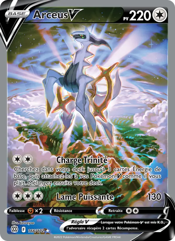 Arceus V — Carte Pokémon 166 Stars Étincelantes