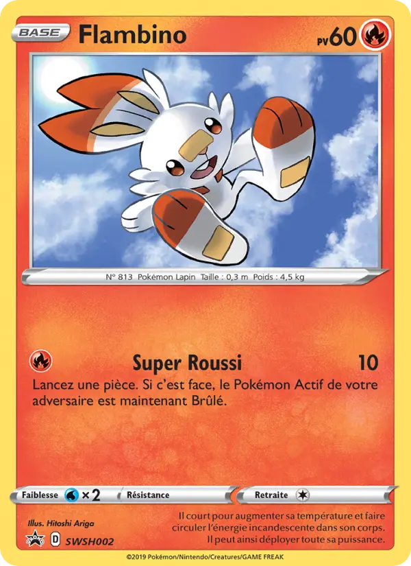 Flambino — Carte Pokémon SWSH002 Promo SWSH