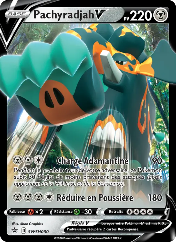 Pachyradjah V — Carte Pokémon SWSH030 Promo SWSH