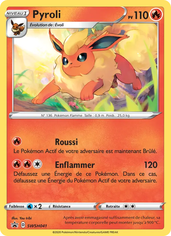 Pyroli — Carte Pokémon SWSH041 Promo SWSH