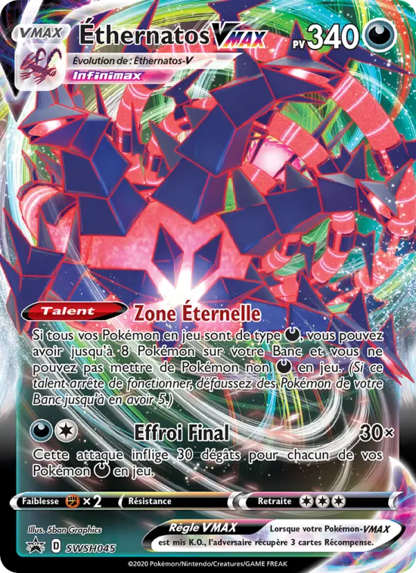 Éthernatos VMAX — Carte Pokémon SWSH045 Promo SWSH
