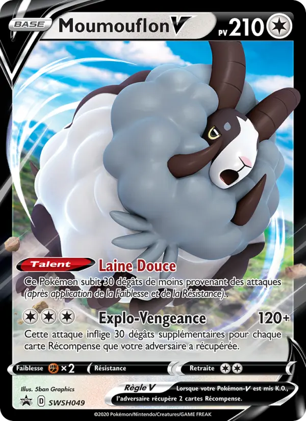 Moumouflon V — Carte Pokémon SWSH049 Promo SWSH