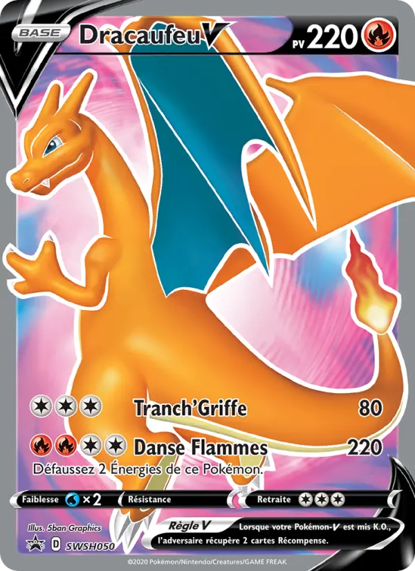 Dracaufeu V — Carte Pokémon SWSH050 Promo SWSH