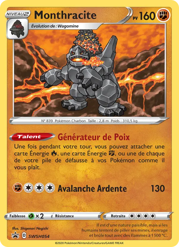 Monthracite — Carte Pokémon SWSH054 Promo SWSH