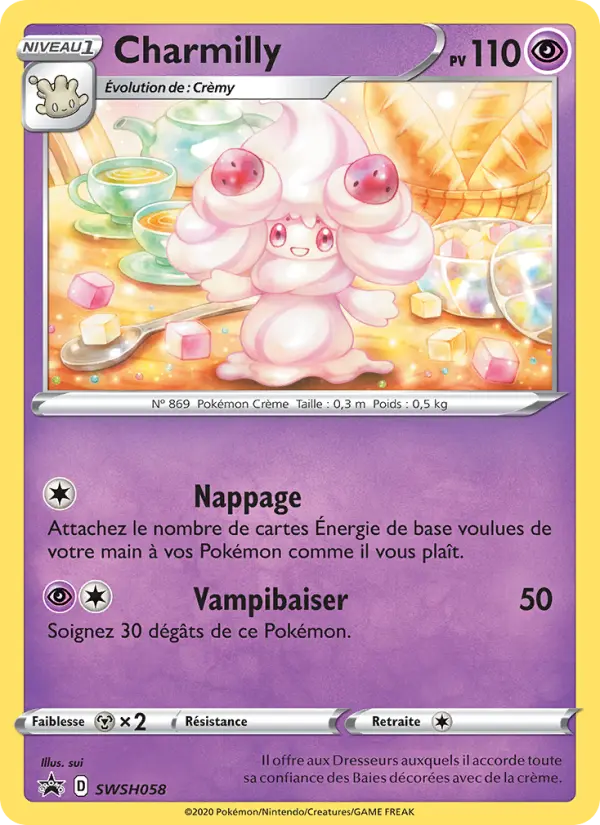 Charmilly — Carte Pokémon SWSH058 Promo SWSH