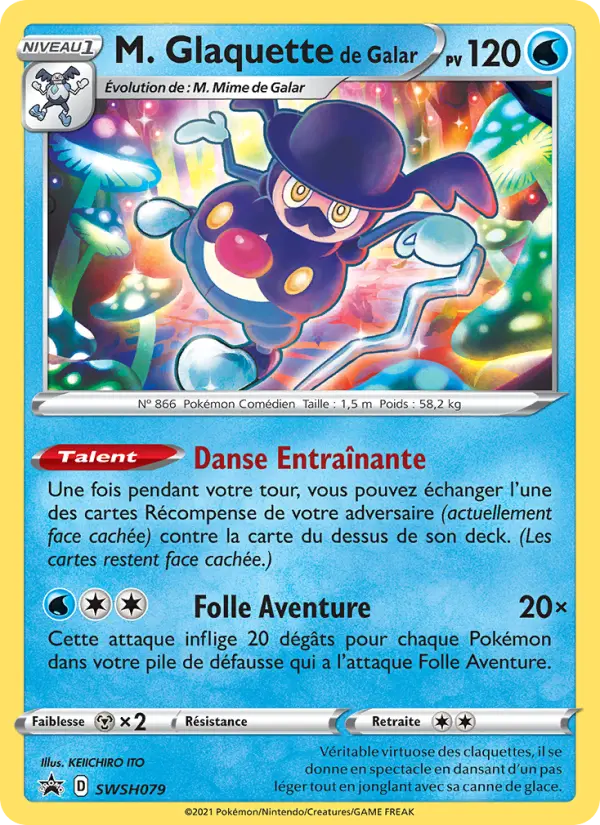 M. Glaquette de Galar — Carte Pokémon SWSH079 Promo SWSH