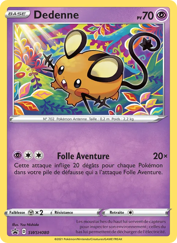 Dedenne — Carte Pokémon SWSH080 Promo SWSH