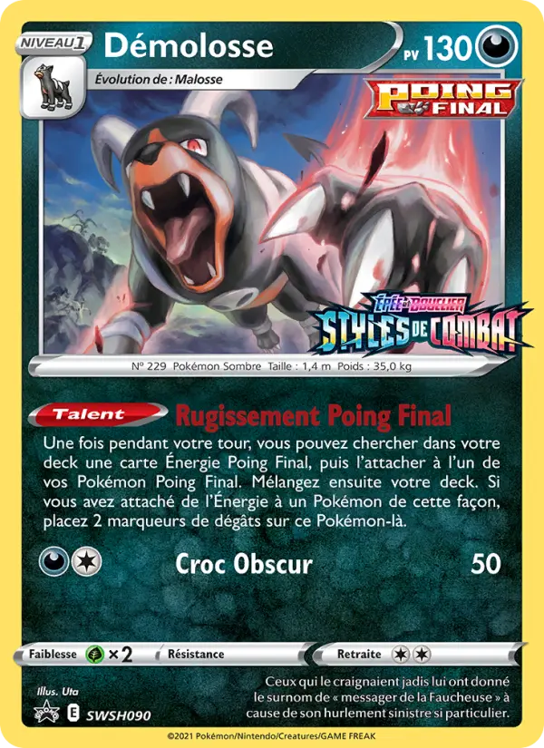 Démolosse — Carte Pokémon SWSH090 Promo SWSH