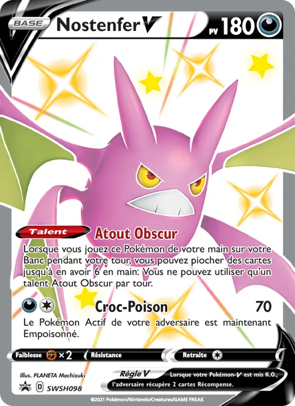 Nostenfer V — Carte Pokémon SWSH098 Promo SWSH