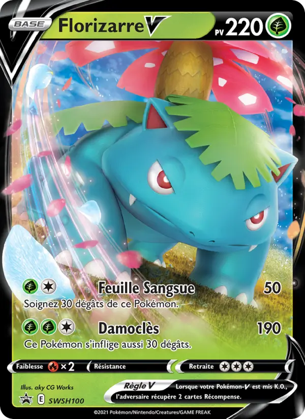 Florizarre V — Carte Pokémon SWSH100 Promo SWSH