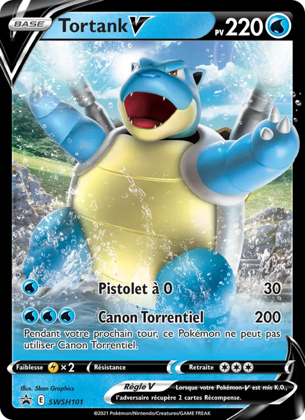 Tortank V — Carte Pokémon SWSH101 Promo SWSH