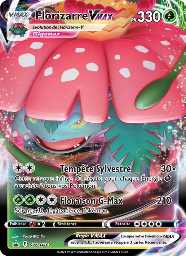 Florizarre VMAX — Carte Pokémon SWSH102 Promo SWSH