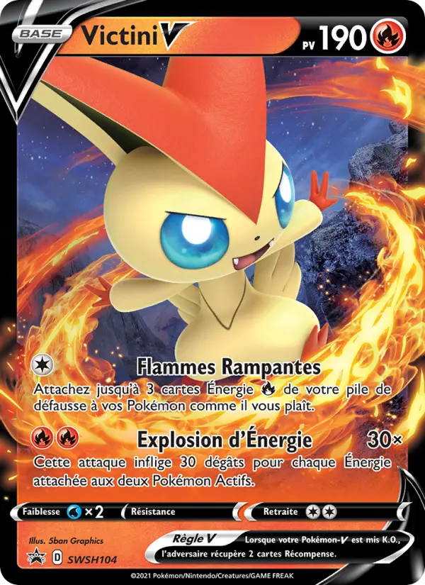 Victini V — Carte Pokémon SWSH104 Promo SWSH