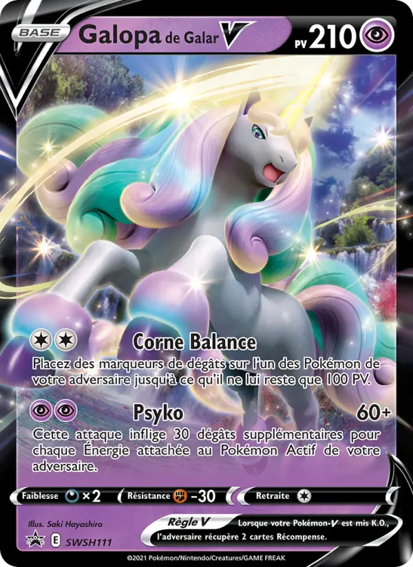 Galopa de Galar V — Carte Pokémon SWSH111 Promo SWSH