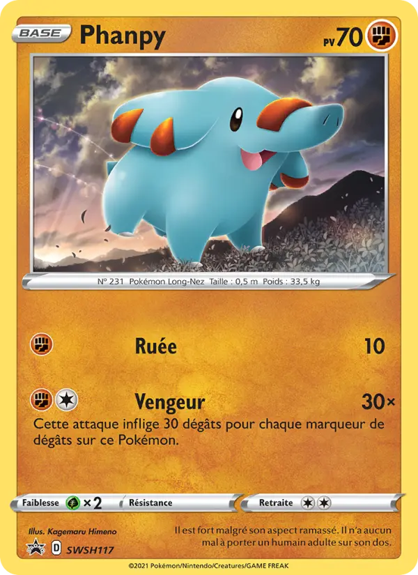 Phanpy — Carte Pokémon SWSH117 Promo SWSH