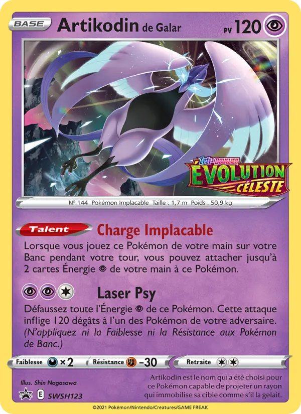 Artikodin de Galar — Carte Pokémon SWSH123 Promo SWSH