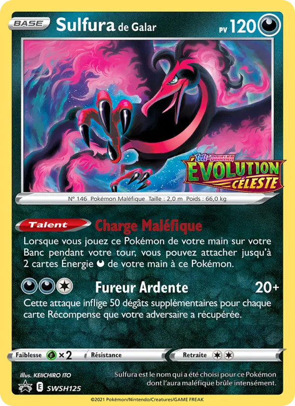 Sulfura de Galar — Carte Pokémon SWSH125 Promo SWSH