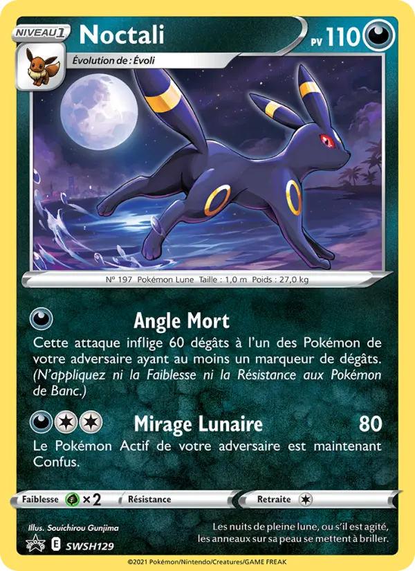 Noctali — Carte Pokémon SWSH129 Promo SWSH
