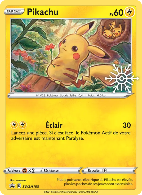 Pikachu — Carte Pokémon SWSH153 Promo SWSH