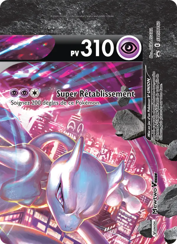 Mewtwo V-UNION — Carte Pokémon SWSH160 Promo SWSH
