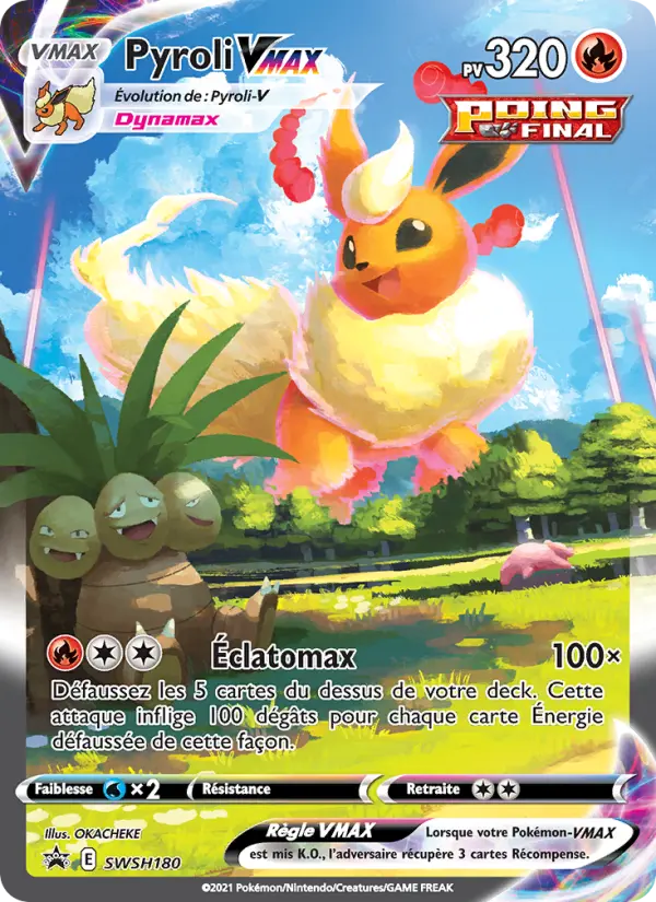 Pyroli VMAX — Carte Pokémon SWSH180 Promo SWSH