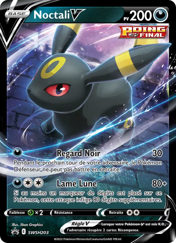 Noctali V — Carte Pokémon SWSH203 Promo SWSH
