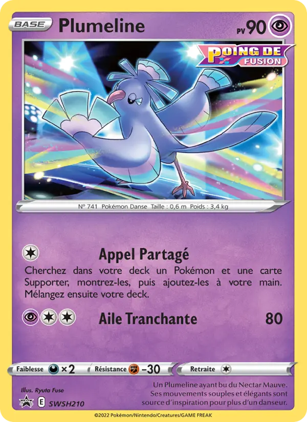 Plumeline — Carte Pokémon SWSH210 Promo SWSH