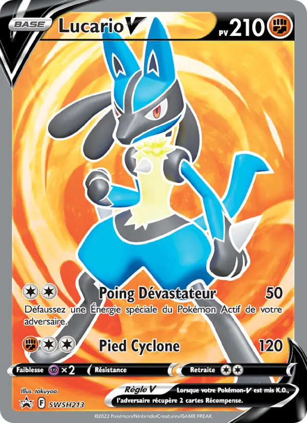 Lucario V — Carte Pokémon SWSH213 Promo SWSH