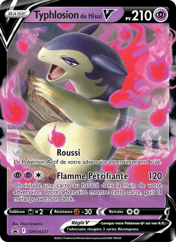 Typhlosion de Hisui V — Carte Pokémon SWSH237 Promo SWSH