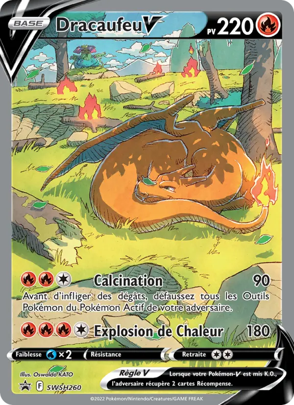 Dracaufeu V — Carte Pokémon SWSH260 Promo SWSH
