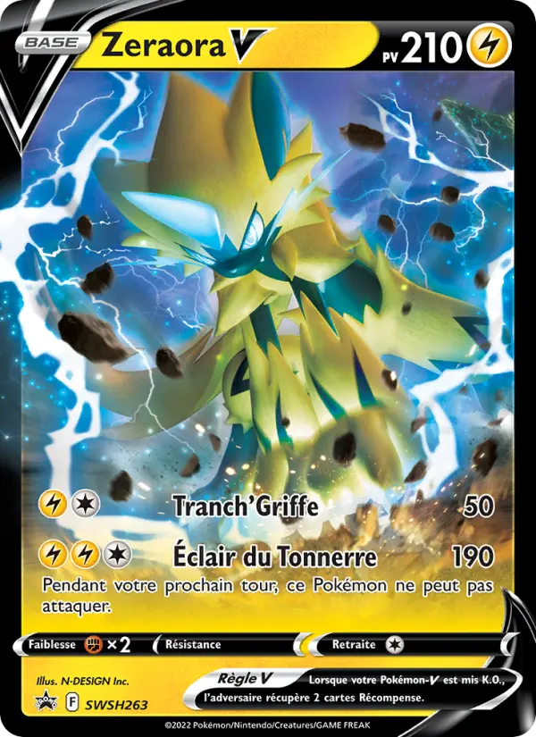Zeraora V — Carte Pokémon SWSH263 Promo SWSH
