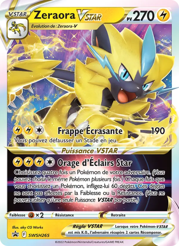 Zeraora VSTAR — Carte Pokémon SWSH265 Promo SWSH