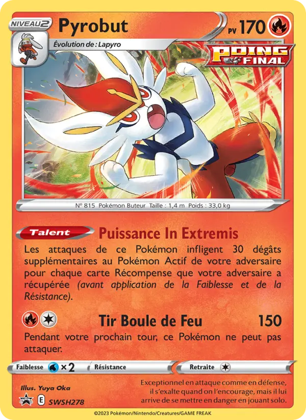 Pyrobut — Carte Pokémon SWSH278 Promo SWSH