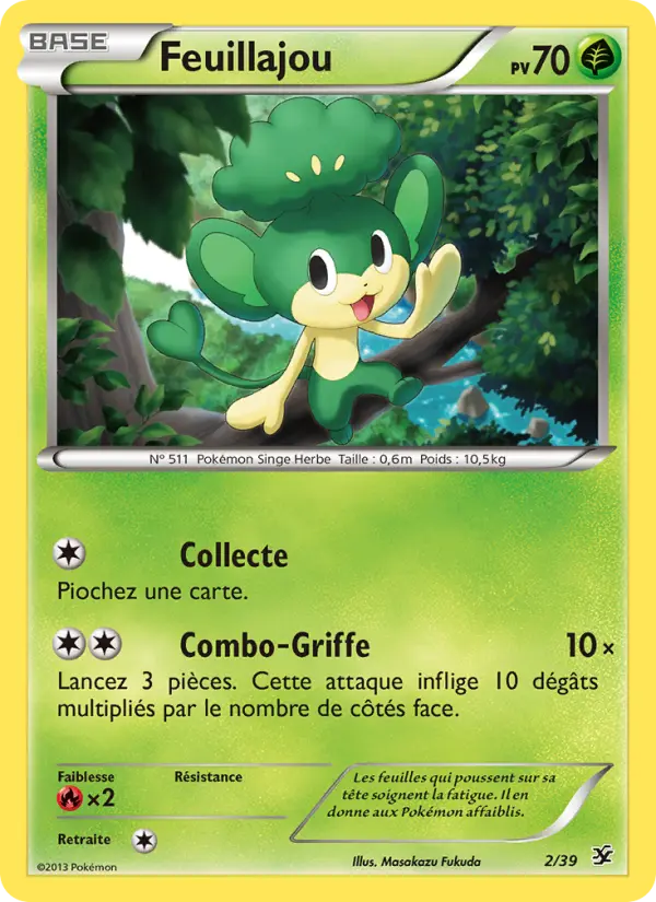 Feuillajou — Carte Pokémon 2 Bienvenue à Kalos