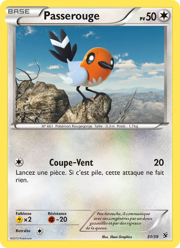 Passerouge — Carte Pokémon 31 Bienvenue à Kalos