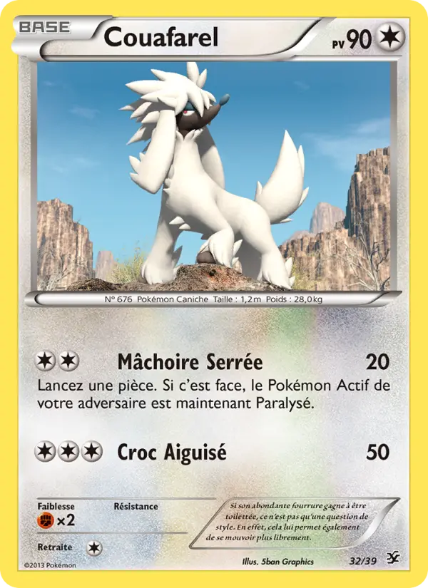 Couafarel — Carte Pokémon 32 Bienvenue à Kalos