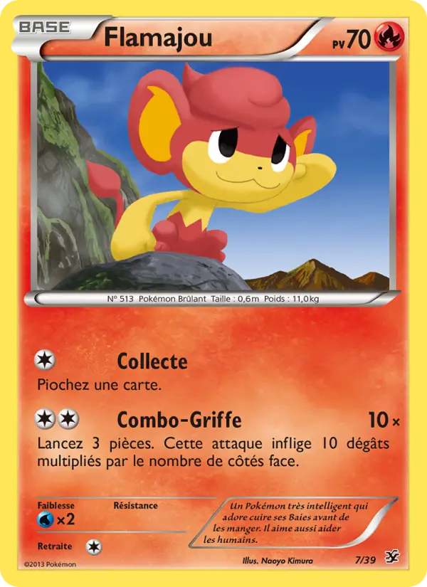 Flamajou — Carte Pokémon 7 Bienvenue à Kalos