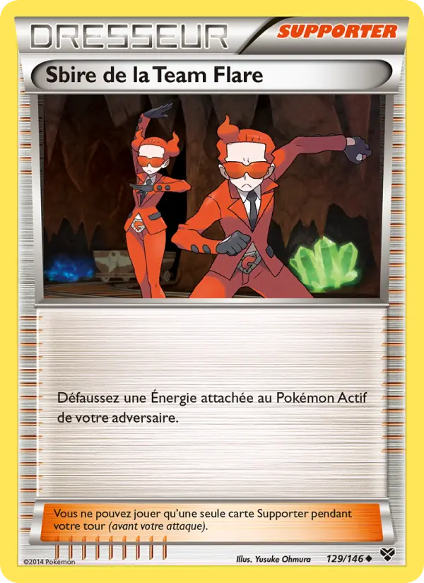 Sbire de la Team Flare — Carte Pokémon 129 XY