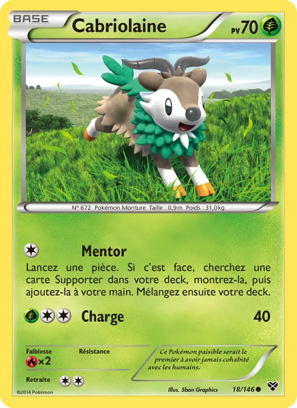 Cabriolaine — Carte Pokémon 18 XY