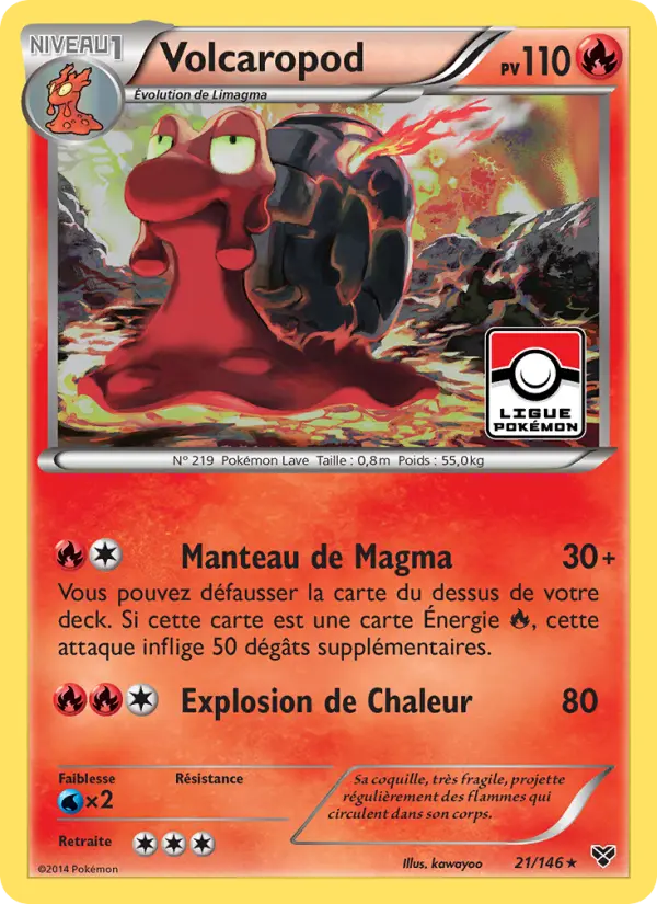 Volcaropod — Carte Pokémon 21 XY