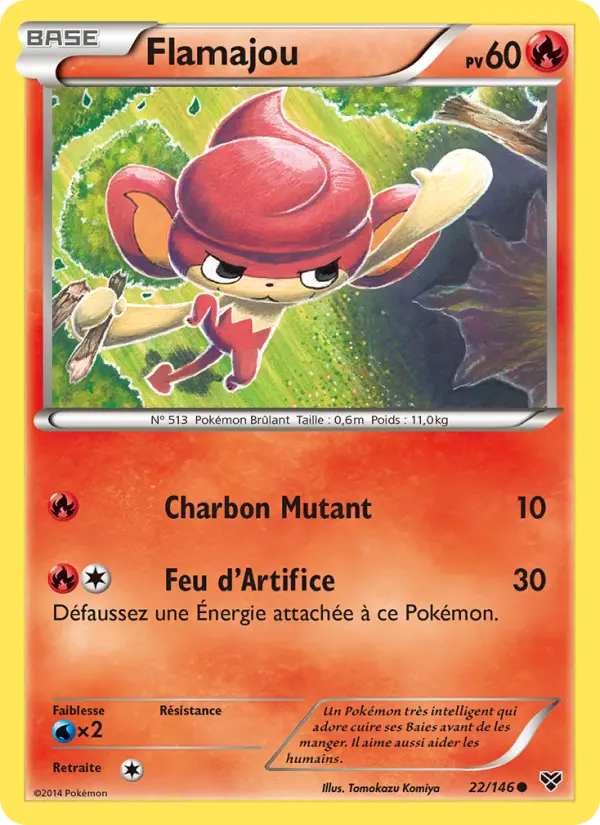 Flamajou — Carte Pokémon 22 XY