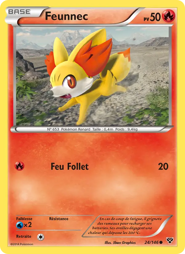 Feunnec — Carte Pokémon 24 XY