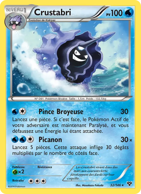 Crustabri — Carte Pokémon 32 XY