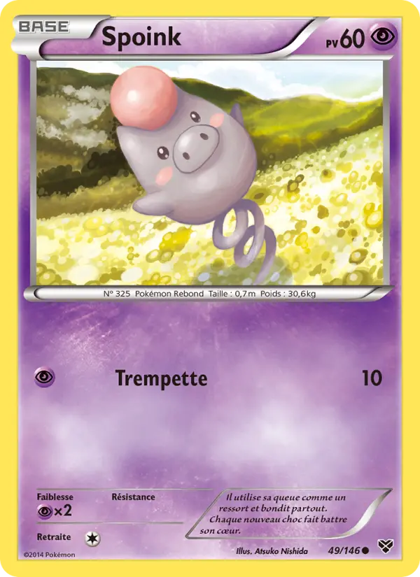 Spoink — Carte Pokémon 49 XY