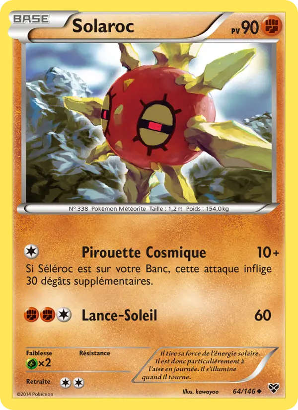 Solaroc — Carte Pokémon 64 XY