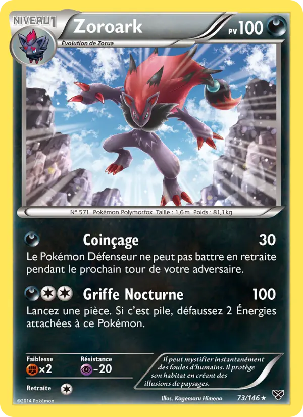 Zoroark — Carte Pokémon 73 XY