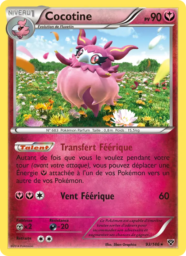 Cocotine — Carte Pokémon 93 XY