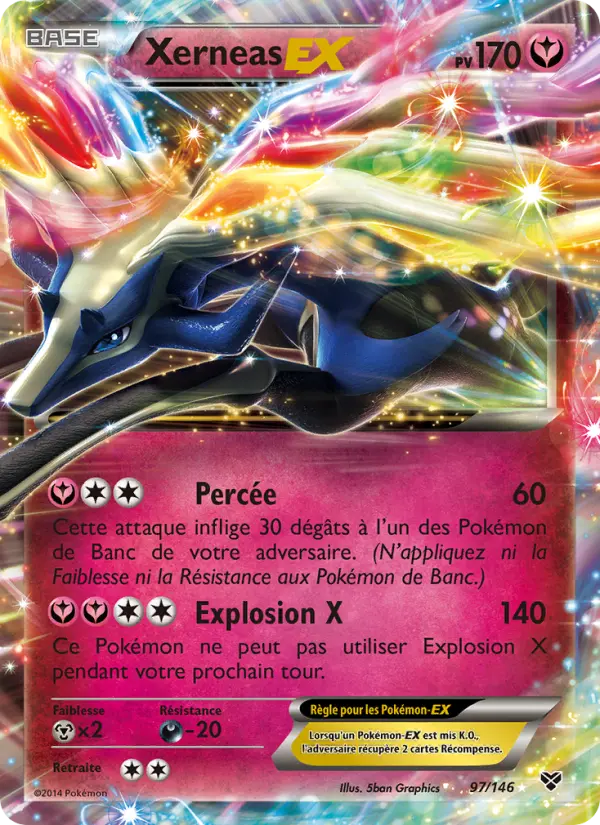 Xerneas EX — Carte Pokémon 97 XY