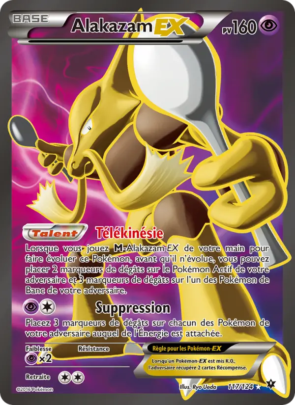 Alakazam EX — Carte Pokémon 117 Impact des Destins