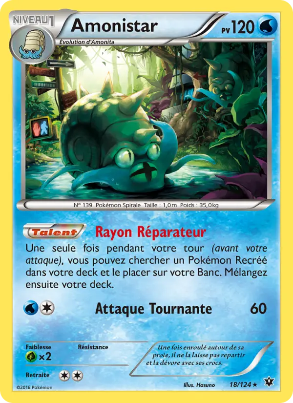 Amonistar — Carte Pokémon 18 Impact des Destins